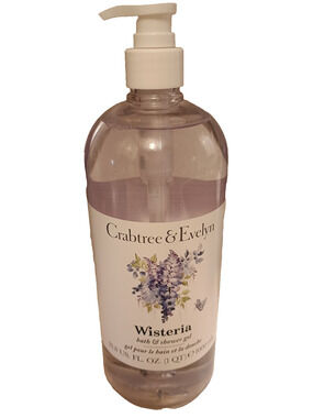 CRABTREE & EVELYN Wisteria BODY Wash Large 33.8oz Floral Spring Summer Scent New